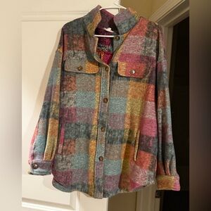 Annie Multicolor Plaid Utility Jacket